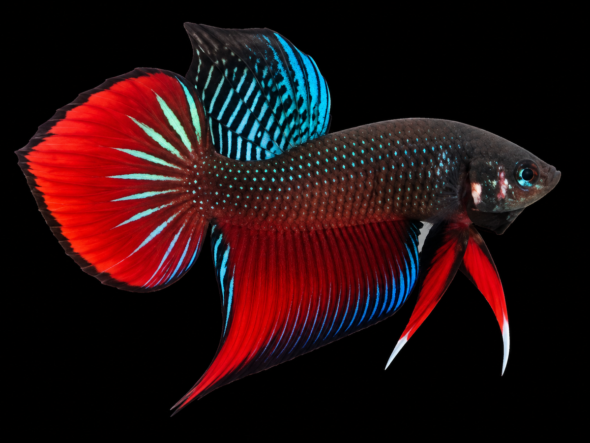 Green-Red Original Splendens Wild Bettas